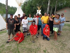 Senior Wabun Youth experienced traditional teachings in the wilderness setting of Horwood Lake Lodge, near Timmins. 